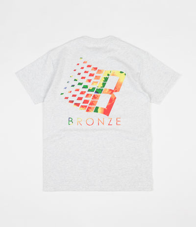 Bronze 56K B Logo T-Shirt - Ash Heather / Infrared