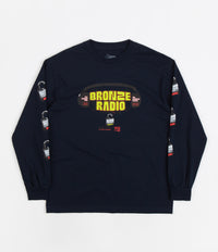 Bronze 56K Don't Touch That Fucking Dial Long Sleeve T-Shirt - Navy