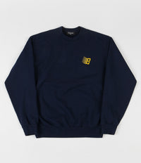 Bronze 56K Embroidered B Logo Crewneck Sweatshirt - Navy