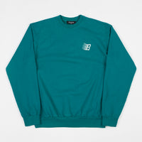 Bronze 56K Embroidered B Logo Crewneck Sweatshirt - Teal thumbnail