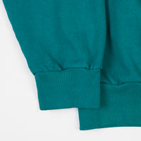 Bronze 56K Embroidered B Logo Crewneck Sweatshirt - Teal thumbnail