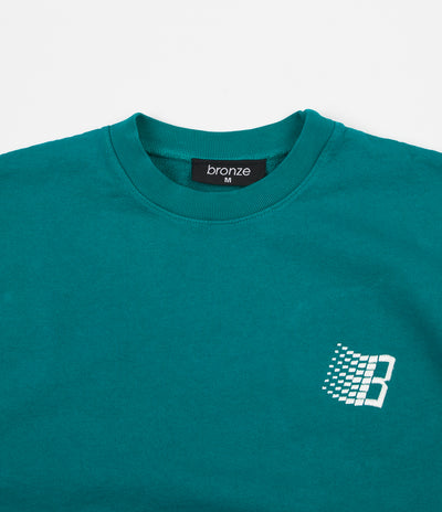 Bronze 56K Embroidered B Logo Crewneck Sweatshirt - Teal