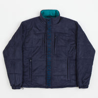 Bronze 56K Faux Suede Puffer Jacket  - Navy thumbnail