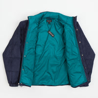 Bronze 56K Faux Suede Puffer Jacket  - Navy thumbnail