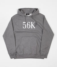 Bronze 56K Flock Print Hoodie - Grey