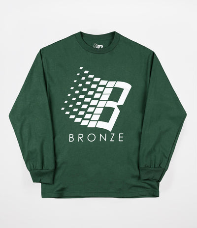 Bronze 56K Logo Misprint Long Sleeve T-Shirt - Forest Green