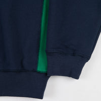 Bronze 56K Microdose Quarter Zip Mock Neck Sweatshirt - Navy / Green thumbnail