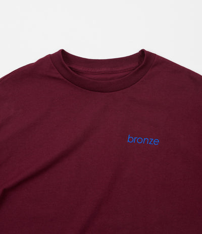 Bronze 56K The Club Long Sleeve T-Shirt - Cardinal / Blue