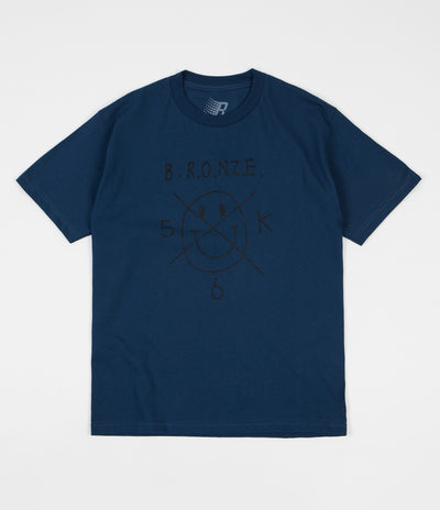 Bronze 56K Xed Smile T-Shirt - Harbour Blue / Black