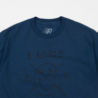 Bronze 56K Xed Smile T-Shirt - Harbour Blue / Black thumbnail