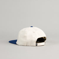 Butter Goods 2-Tone Brushed 6 Panel Cap - Natural / Royal thumbnail