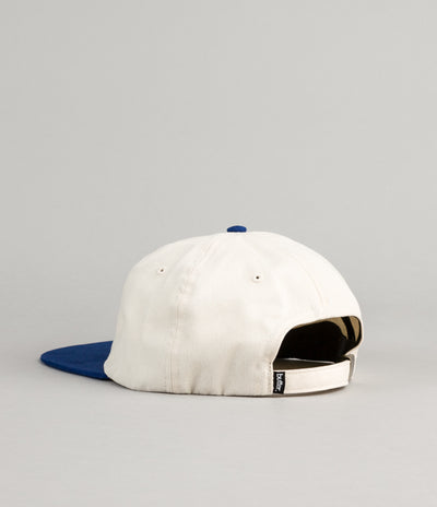 Butter Goods 2-Tone Brushed 6 Panel Cap - Natural / Royal