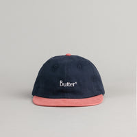 Butter Goods 2-Tone Brushed 6 Panel Cap - Navy / Clay thumbnail