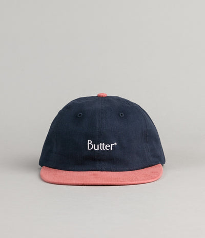 Butter Goods 2-Tone Brushed 6 Panel Cap - Navy / Clay