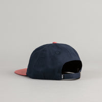 Butter Goods 2-Tone Brushed 6 Panel Cap - Navy / Clay thumbnail