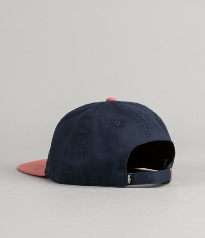 Butter Goods 2-Tone Brushed 6 Panel Cap - Navy / Clay