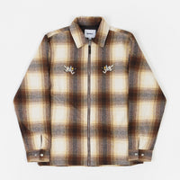 Butter Goods Angels Heavyweight Plaid Overshirt - Brown / Taupe thumbnail