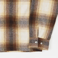 Butter Goods Angels Heavyweight Plaid Overshirt - Brown / Taupe thumbnail