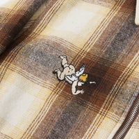 Butter Goods Angels Heavyweight Plaid Overshirt - Brown / Taupe thumbnail