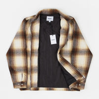 Butter Goods Angels Heavyweight Plaid Overshirt - Brown / Taupe thumbnail