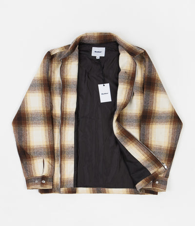 Butter Goods Angels Heavyweight Plaid Overshirt - Brown / Taupe