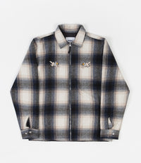 Butter Goods Angels Heavyweight Plaid Overshirt - Navy / Beige