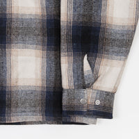 Butter Goods Angels Heavyweight Plaid Overshirt - Navy / Beige thumbnail