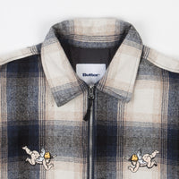 Butter Goods Angels Heavyweight Plaid Overshirt - Navy / Beige thumbnail