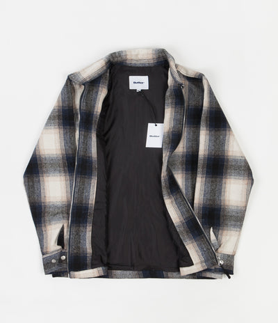 Butter Goods Angels Heavyweight Plaid Overshirt - Navy / Beige