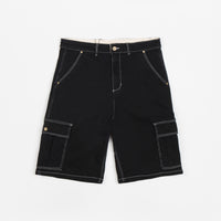 Butter Goods Baggy Cargo Shorts - Black thumbnail