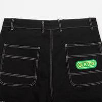 Butter Goods Baggy Cargo Shorts - Black thumbnail