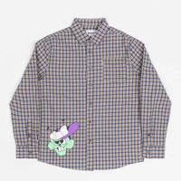 Butter Goods Bug Out Plaid Shirt - Navy thumbnail