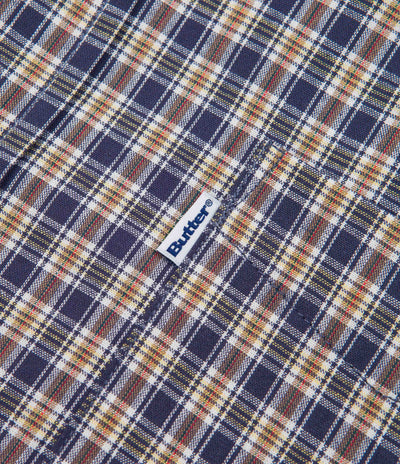 Butter Goods Bug Out Plaid Shirt - Navy