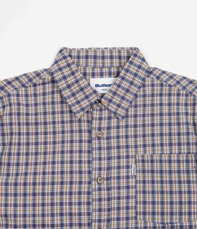 Butter Goods Bug Out Plaid Shirt - Navy