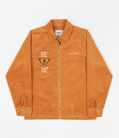 Butter Goods Butterfly Long Sleeve Work Shirt - Camel