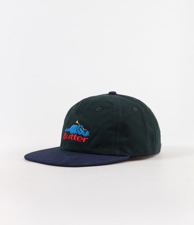 Butter Goods Cat 6 Panel Cap - Mallard / Navy