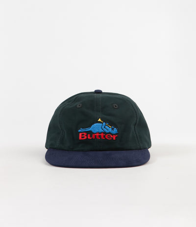 Butter Goods Cat 6 Panel Cap - Mallard / Navy