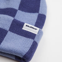 Butter Goods Checkered Beanie - Navy / Slate thumbnail