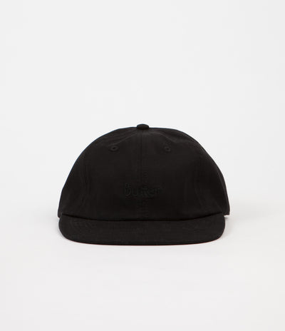 Butter Goods Classic Logo 6 Panel Cap - Black