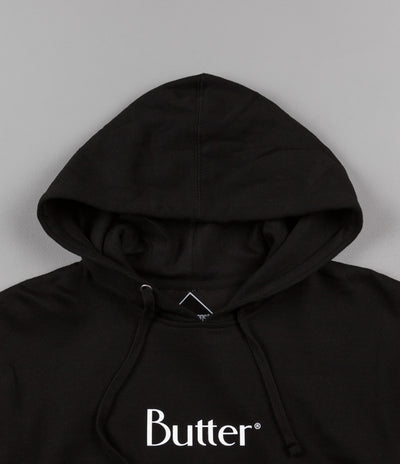 Butter Goods Classic Logo Hooded Sweatshirt - Black