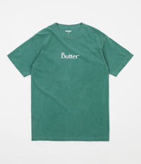 Butter Goods Classic Logo Pigment Dyed T-Shirt - Seafoam