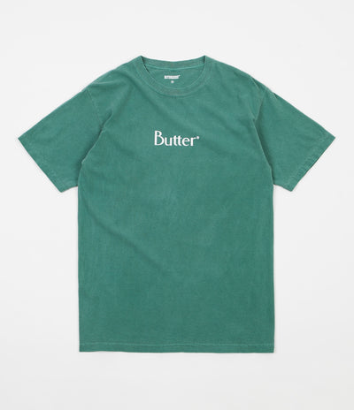 Butter Goods Classic Logo Pigment Dyed T-Shirt - Seafoam