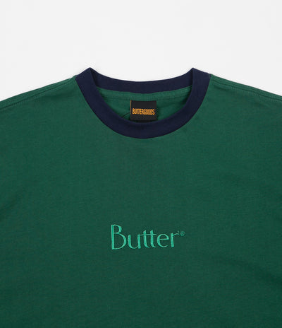 Butter Goods Classic Ringer T-Shirt - Forest Green