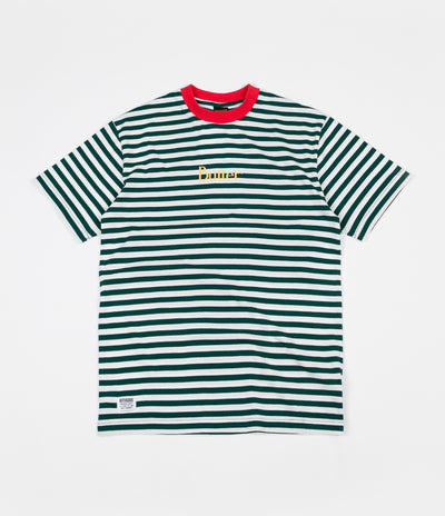 Butter Goods Classic Stripe T-Shirt - Forest