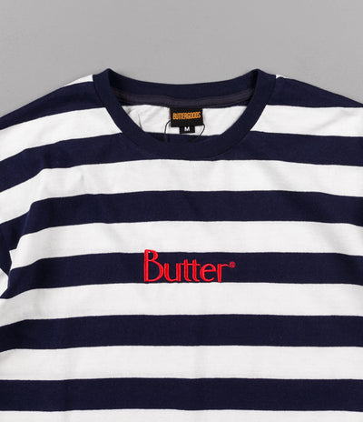 Butter Goods Classic Stripe T-Shirt - Navy