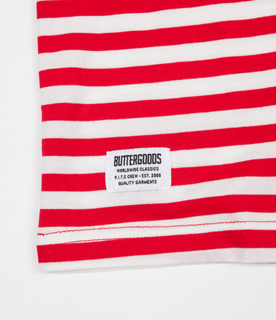 Butter Goods Classic Stripe T-Shirt - Red