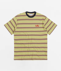 Butter Goods Cliff Stripe T-Shirt - Pistachio / Sandalwood