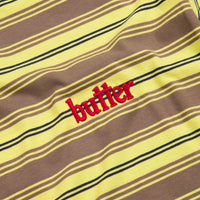 Butter Goods Cliff Stripe T-Shirt - Pistachio / Sandalwood thumbnail