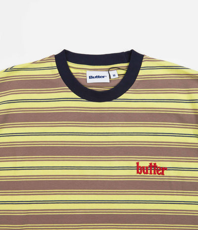 Butter Goods Cliff Stripe T-Shirt - Pistachio / Sandalwood