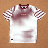 Butter Goods Cycle Stripe T-Shirt - Burgundy thumbnail